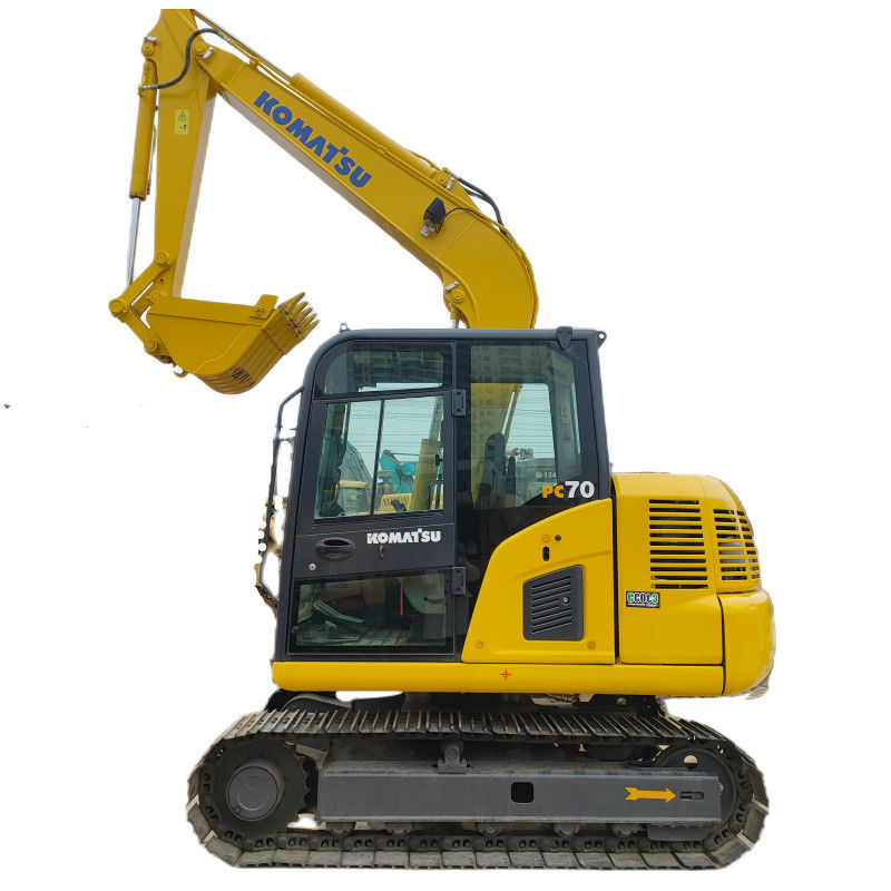 PC70 η KOMATSU χρησιμοποίησε το μίνι εκσκαφέα μίνι γεωργία εκσκαφέων αντιολισθητικών αλυσίδων 6,5 τόνου