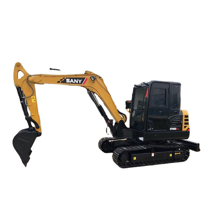 Χρησιμοποιημένος μίνι Backhoe 6 τόνου Sany SY60C εκσκαφέων αντιολισθητικών αλυσίδων υδραυλικός υπέρ εκσκαφέας