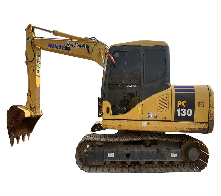 Χρησιμοποιημένος εκσκαφέας KOMATSU pc130-7 αντιολισθητικών αλυσίδων 13 τόνου υδραυλικός μίνι Backhoe εκσκαφέας