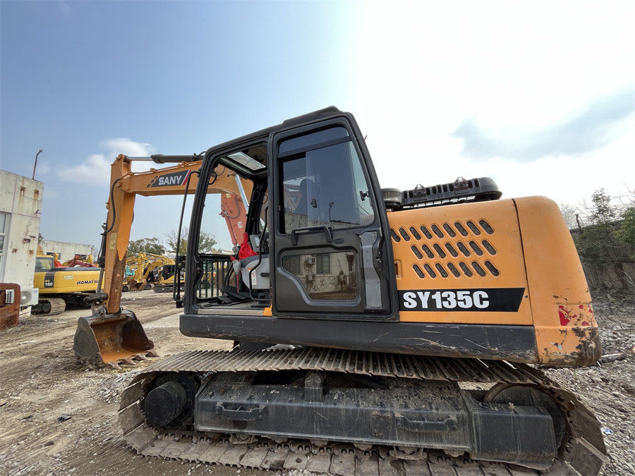 13 Backhoe εκσκαφέων SANY SY135C Sany τόνου μίνι χρησιμοποιημένος υδραυλικός εκσκαφέας αντιολισθητικών αλυσίδων