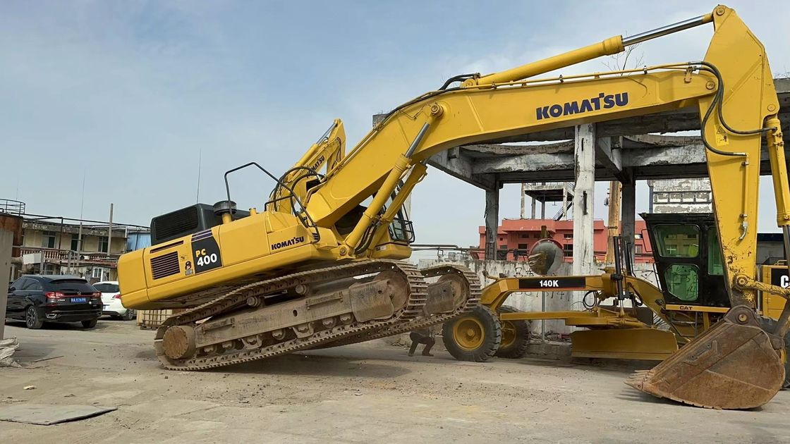 40 χρησιμοποιημένος τόνος της KOMATSU εκσκαφέων υδραυλικός εκσκαφέας της KOMATSU PC400 8 αντιολισθητικών αλυσίδων μεγάλος