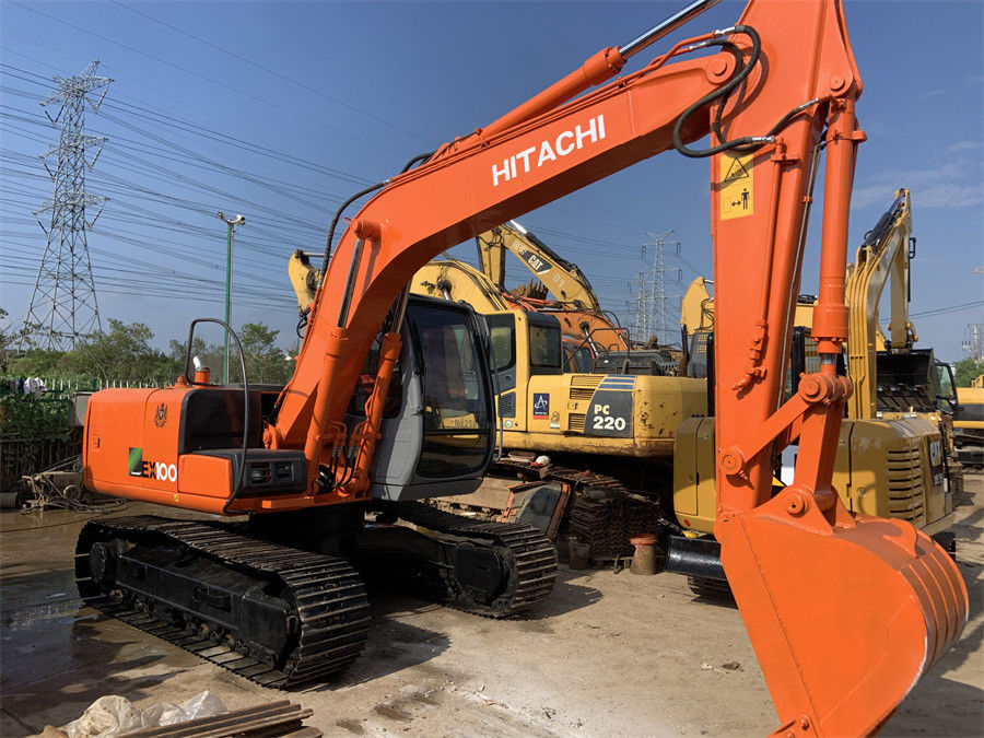 Χρησιμοποιημένος εκσκαφέας EX100 5 Hitachi υδραυλικός εκσκαφέας από δεύτερο χέρι του Midi 10 τόνος