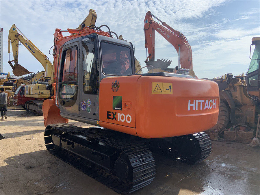 Χρησιμοποιημένος εκσκαφέας EX100 5 Hitachi υδραυλικός εκσκαφέας από δεύτερο χέρι του Midi 10 τόνος