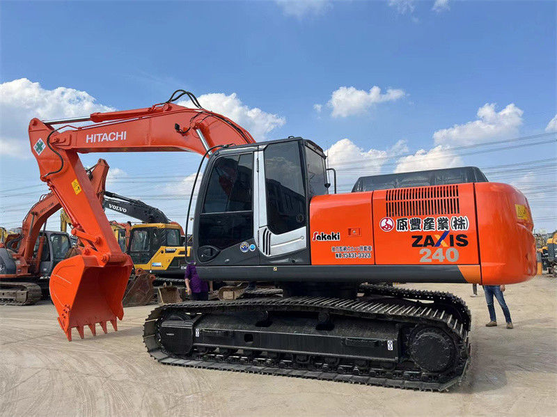 Χρησιμοποιούμενος εξορυκτής Hitachi ZX240 Original Χρησιμοποιούμενος εξορυκτής Ιαπωνίας 24 τόνων Μεσαίου μεγέθους εξορυκτής