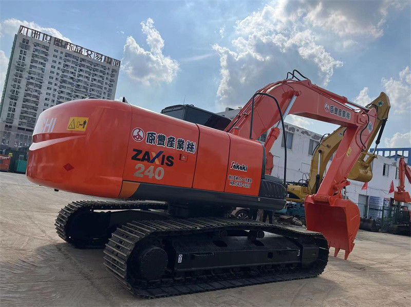 Χρησιμοποιούμενος εξορυκτής Hitachi ZX240 Original Χρησιμοποιούμενος εξορυκτής Ιαπωνίας 24 τόνων Μεσαίου μεγέθους εξορυκτής