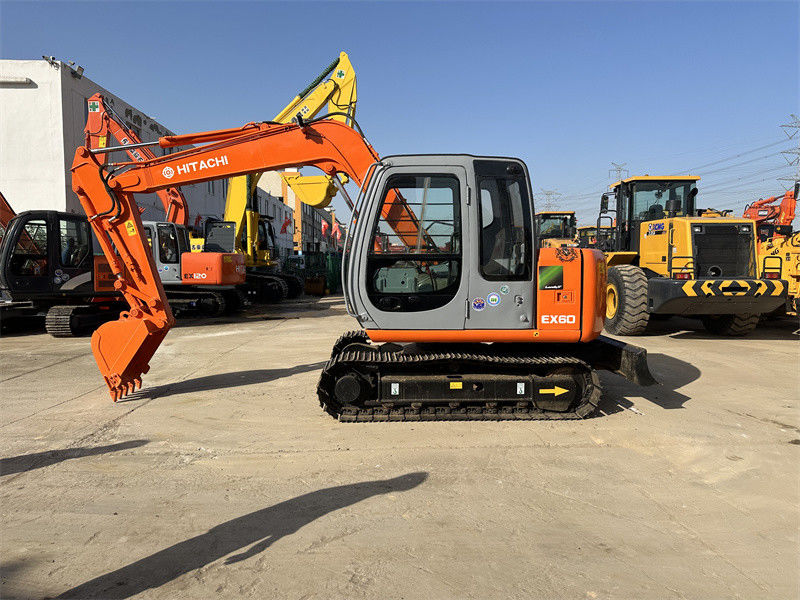 Ex60-5 Χρησιμοποιούμενος εξορυκτής Hitachi Mini Χρησιμοποιούμενος εξορυκτής 6 τόνων Hitachi 60