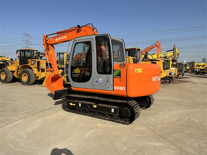 Ex60-5 Χρησιμοποιούμενος εξορυκτής Hitachi Mini Χρησιμοποιούμενος εξορυκτής 6 τόνων Hitachi 60