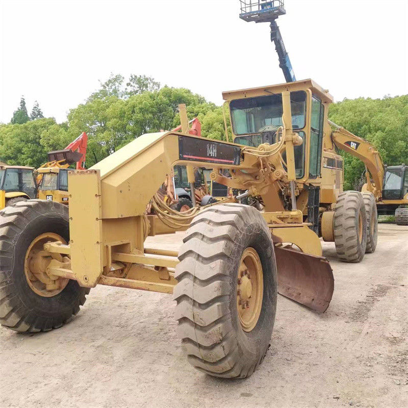 Η Αμερική προέλευση Caterpillar CAT 14H Motor Grader για την κατασκευή δρόμων Αποσβέστηση χιονιού