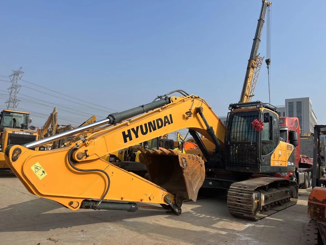 Χρησιμοποιούμενος αρχικός εξορυκτής Hyundai 220LC-9S βαρέος εξοπλισμός 22 τόνων μεσαίου μεγέθους χρησιμοποιούμενος εξορυκτής
