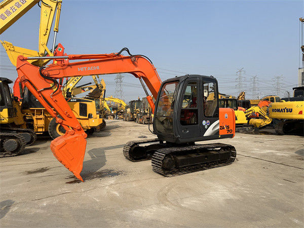 Χρησιμοποιηθέντες εξορυκτές Η Hitachi ZX70 Υδραυλικός εξορυκτής σάρωσης Χρησιμοποιήθηκε 7 τόνοι Μίνι Hitachi εξορυκτής 70