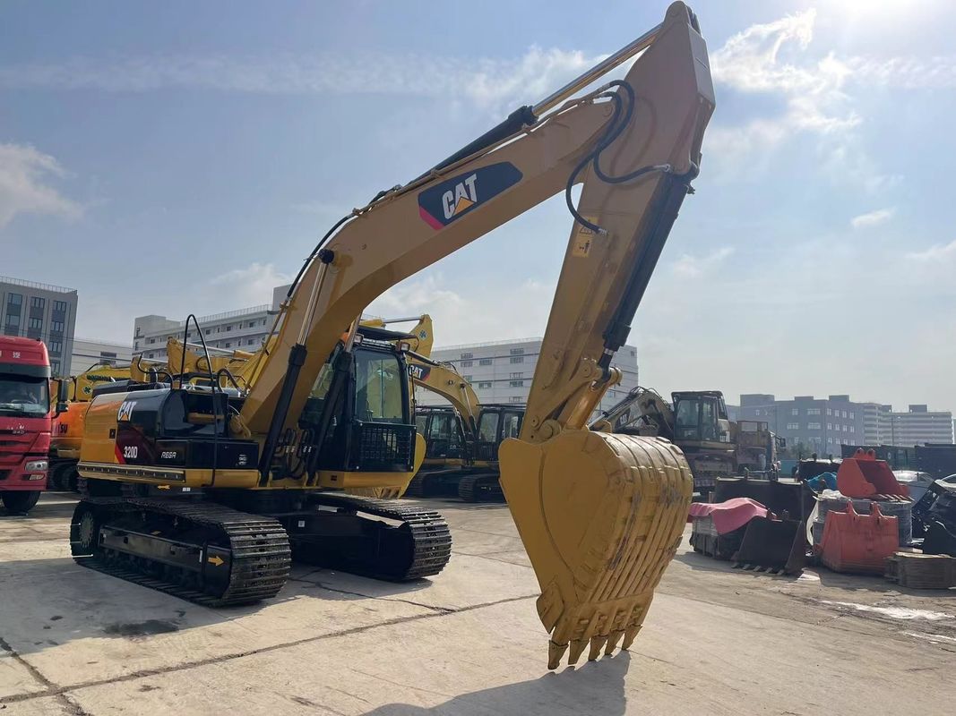 Χρησιμοποιούμενος εξορυκτής Caterpillar 320D με ένεση 3066 κινητήρα 20 τόνων Μέσος εξορυκτής CAT 320