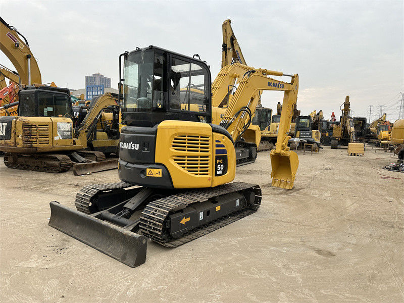 Χρησιμοποιούμενος εξορυκτής Komatsu PC50MR-2 Mini 5 τόνων Χρησιμοποιούμενος εξορυκτής Ιαπωνίας Komatsu PC50