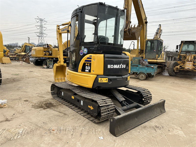 Χρησιμοποιούμενος εξορυκτής Komatsu PC50MR-2 Mini 5 τόνων Χρησιμοποιούμενος εξορυκτής Ιαπωνίας Komatsu PC50