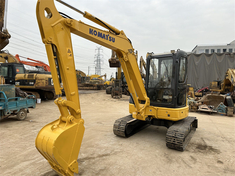Χρησιμοποιούμενος εξορυκτής Komatsu PC50MR-2 Mini 5 τόνων Χρησιμοποιούμενος εξορυκτής Ιαπωνίας Komatsu PC50