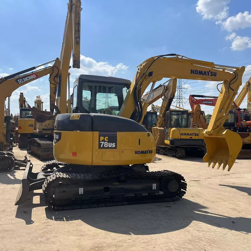 8 τόνους Χρησιμοποιούμενος εξορυκτής Komatsu PC78US-6 Mini με χωρητικότητα 0.34 m3