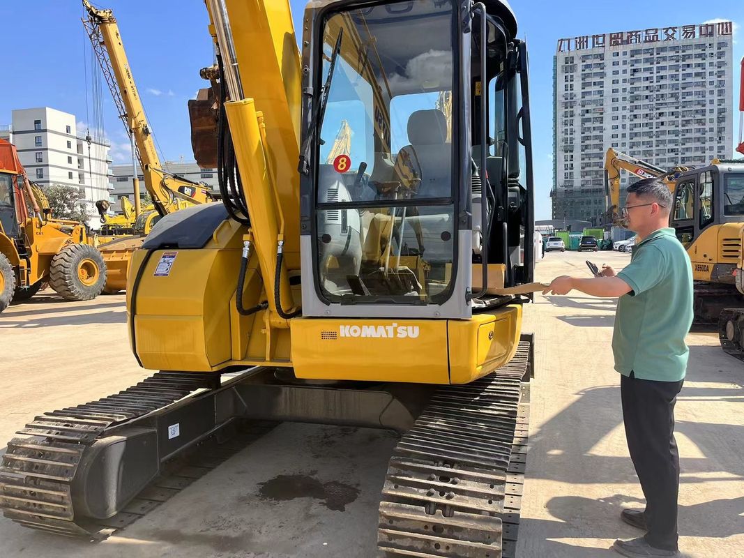 8 τόνους Χρησιμοποιούμενος εξορυκτής Komatsu PC78US-6 Mini με χωρητικότητα 0.34 m3