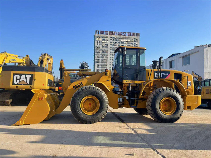 Χρησιμοποιούμενος φορτιστής τροχών CAT 966H Caterpillar CAT 966 Front Loader με ισχυρό κινητήρα ντίζελ