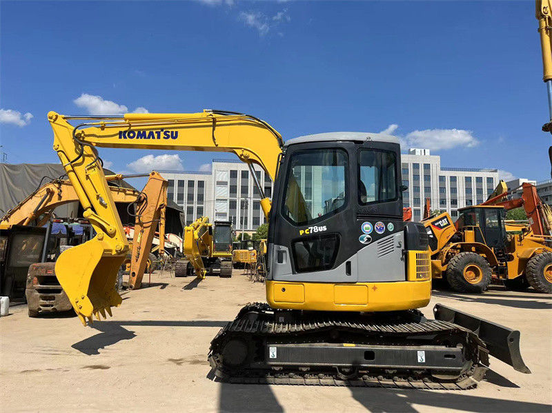 Αρχική Ιαπωνία Χρησιμοποιούμενη Komatsu PC78us Crawler Excavator PC78US-6 Mini Excavator