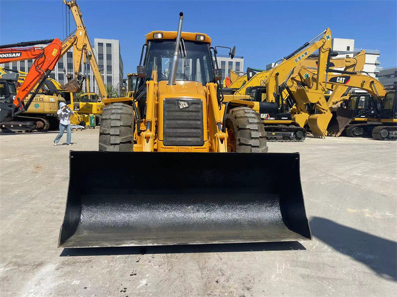 Προέλευση ΗΠΑ Χρησιμοποιούμενο JCB 4CX Backhoe Loader μεταχειρισμένο JCB 4CX Wheel Backhoe Loader