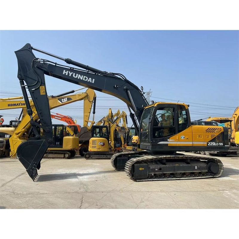 Υψηλό φορτίο Digger Hyundai R220 9S Συνολική διάσταση 9.55m*2.99m*3.08m