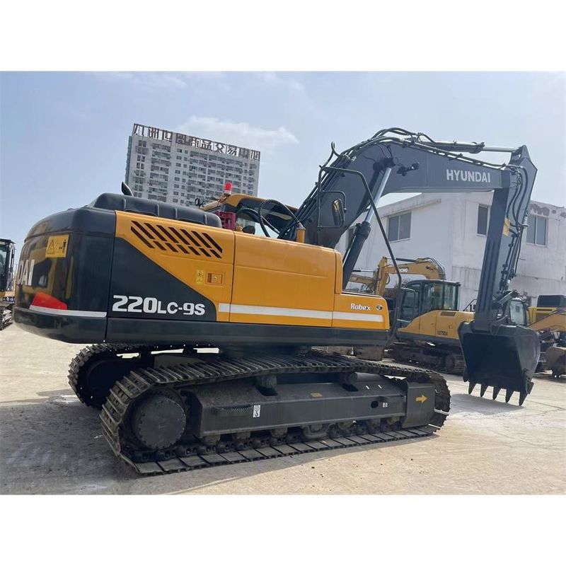 Υψηλό φορτίο Digger Hyundai R220 9S Συνολική διάσταση 9.55m*2.99m*3.08m