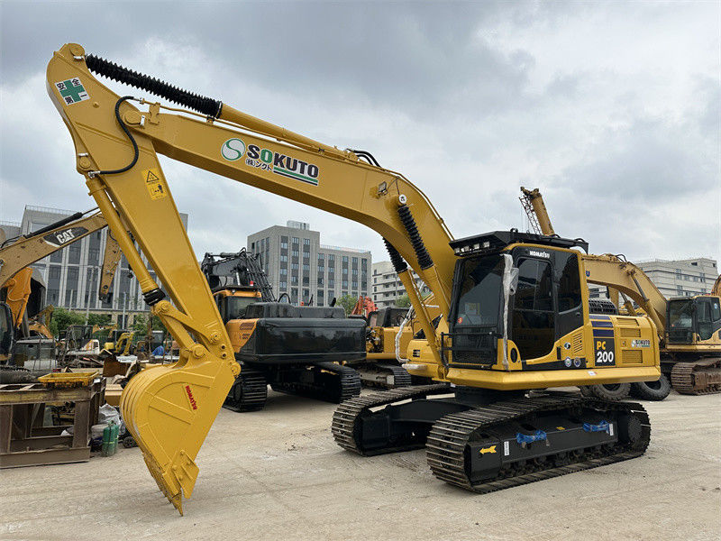 Χρησιμοποιούμενος Komatsu PC200-8 Χρησιμοποιούμενος εκσκαφέας Ιαπωνίας Εξαιρετική κατάσταση Μεσαίου μεγέθους υδραυλικός εκσκαφέας