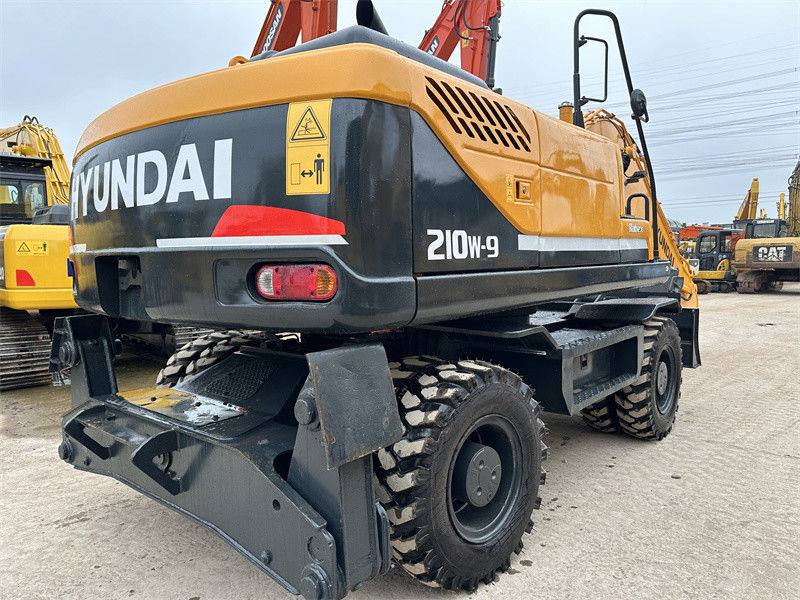 ανακαινισμένο Χρησιμοποιούμενο Hyundai R210W-9 τροχόσκαφος Χρησιμοποιούμενο Hyundai 21 Ton 210 τροχόσκαφος
