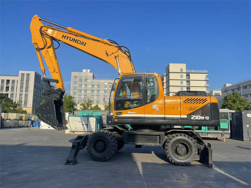 20 τόνους Κορέα Χρησιμοποιούμενη Υούνταϊ R210W-9 τροχοφόρος εξορυκτής Υούνταϊ 210 τροχοφόρος εξορυκτής