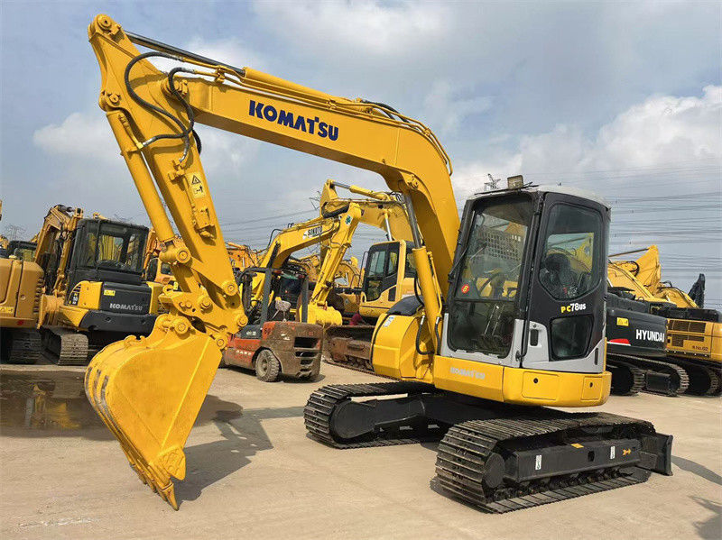 7.8 τόνος Ιαπωνία Χρησιμοποιούμενη Komatsu PC78us Crawler Excavator PC78US-6 Mini Digger