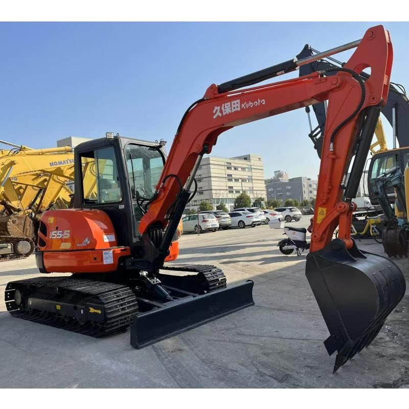 Kubota KX155 Ιαπωνία Εκσκαφέας 36.5 KN Bucket Digging Force για την κατασκευή