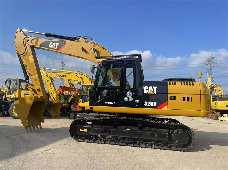 Χρησιμοποιούμενη σκάφτρα Caterpillar 320D με κινητήρα Caterpillar C6.4 και χωρητικότητα κουβάς 1,2m3 για κατασκευές βαρέων έργων