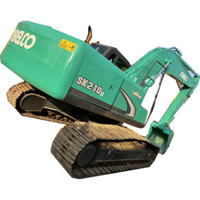 Χρησιμοποιημένο μέσο εκσκαφέων Kobelco SK210LC που σκάβει 21 τόνο για την κατασκευή