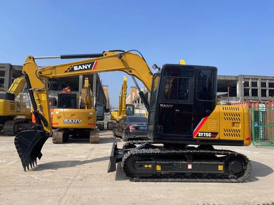 Χρησιμοποιούμενος Sany SY75C Excavator Mini 7.5 τόνων Sany Excavator