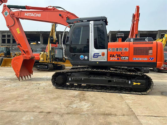 Χρησιμοποιούμενος εξορυκτής Hitachi Zx200 Χρησιμοποιούμενος εξορυκτής 20 τόνων Ιαπωνίας Μηχανήματα μεταφοράς γης