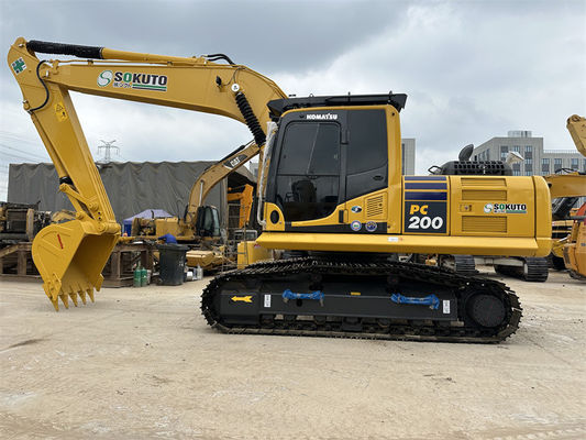 Χρησιμοποιούμενος Komatsu PC200-8 Χρησιμοποιούμενος εκσκαφέας Ιαπωνίας Εξαιρετική κατάσταση Μεσαίου μεγέθους υδραυλικός εκσκαφέας