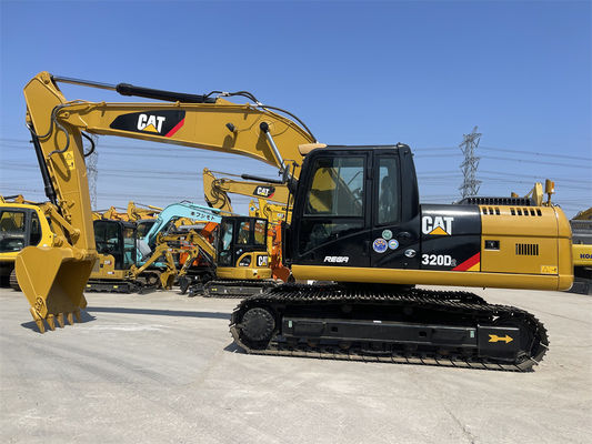 Χρησιμοποιούμενη εκσκαφέας Caterpillar 320D2 20 τόνων Μεσαία εκσκαφέας γάτας
