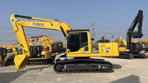 Ιαπωνία Χρησιμοποιούμενος εξορυκτής Komatsu PC220-8 Χρησιμοποιούμενος εξορυκτής PC200 PC220 PC240