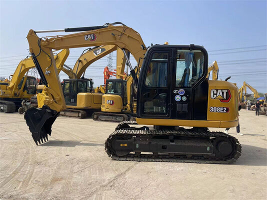 Χρησιμοποιούμενος εξορυκτής Caterpillar 308E2 Mini υδραυλικός εξορυκτής σχεδιασμένος για χαμηλά λειτουργικά κόστη και σε διάφορες εφαρμογές